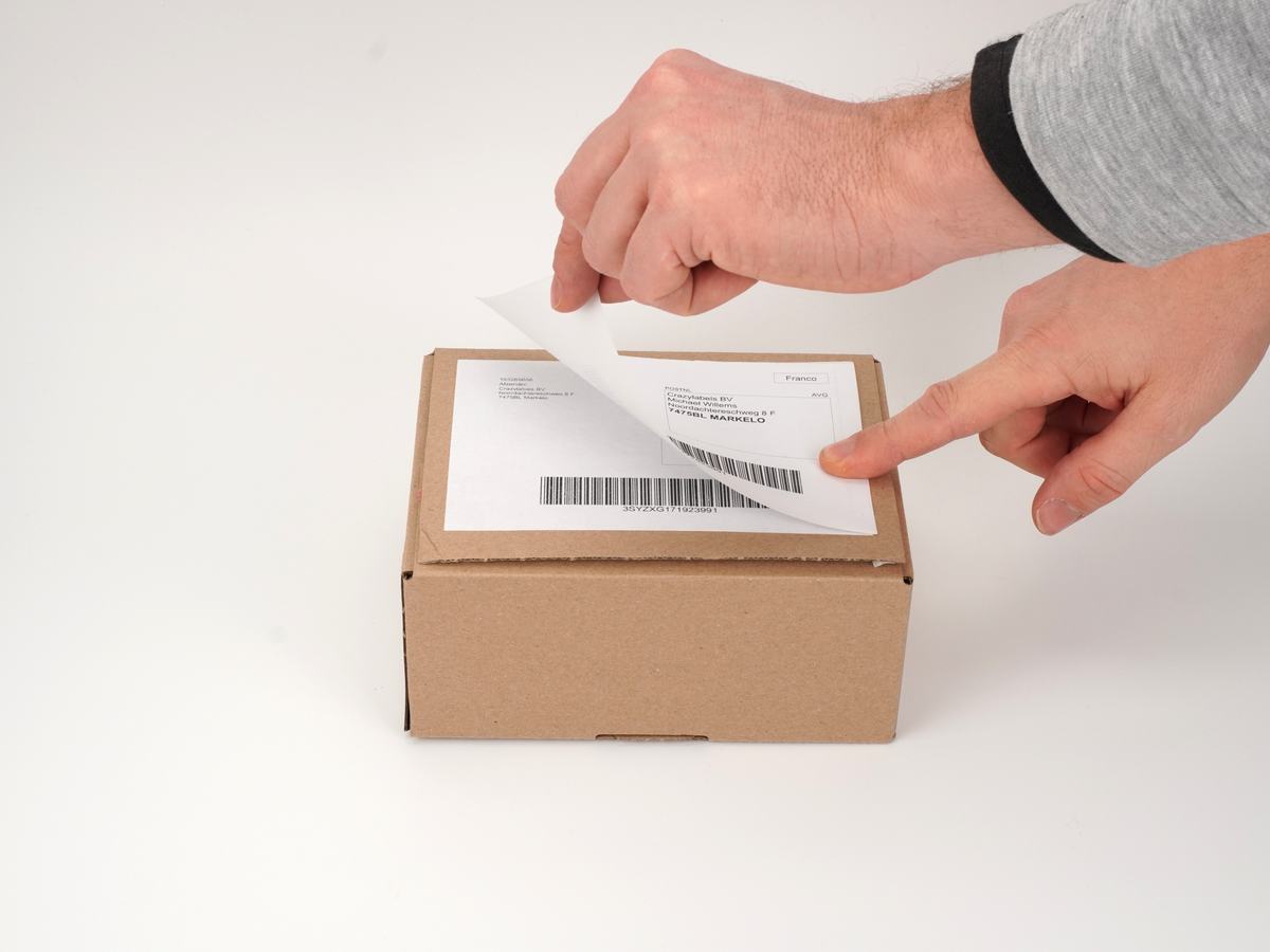 5. Attach the shipping label